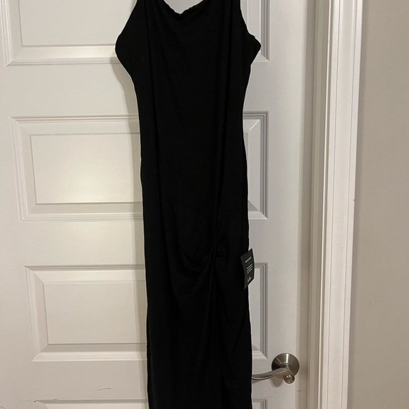 Everything to Me Black Sleeveless Bodycon Midi Dress - Picture 2 of 6